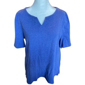 Talbots classic blue comfy cotton tee XLP